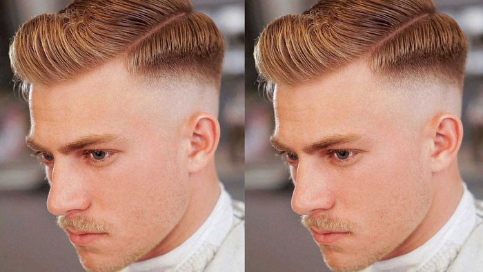 Tóc Armani nhuộm vàng nổi bật